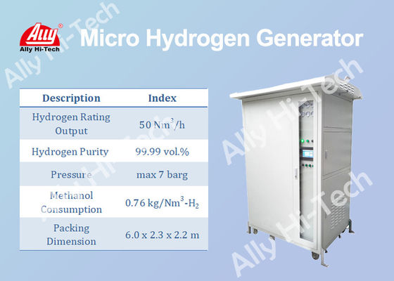 Générateur micro compact d'hydrogène par le méthanol reformant la sortie d'estimation de 50 Nm3/H