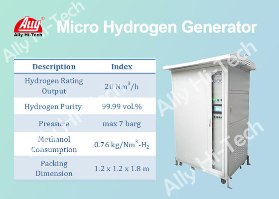 20 Nm3/générateur hydraulique micro de H, générateur industriel durable d'hydrogène